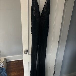 Black one piece jumpsuit